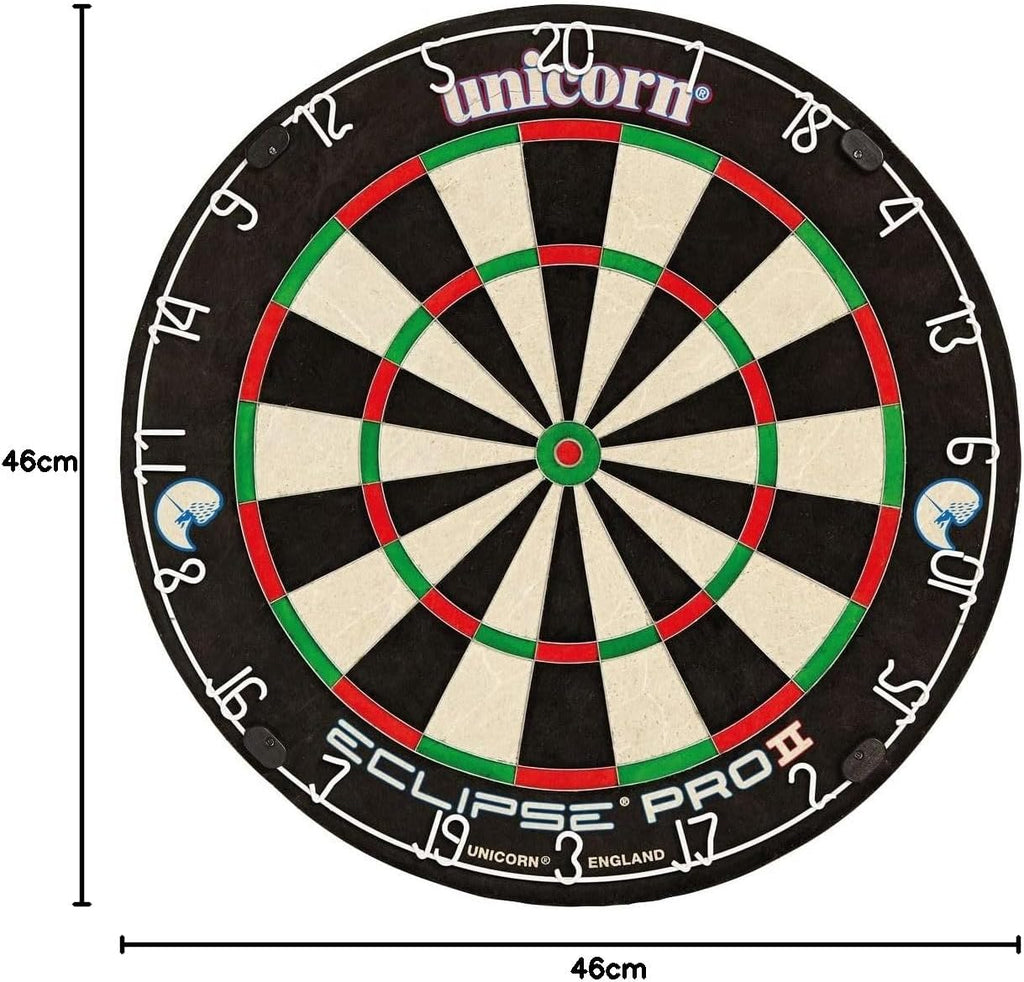 Eclipse Pro Dartscheibe Mit 2 Borsten Und Professionellem Sisal Und High Definition Spider, Professionelle Dartscheibe Für Erwachsene, Ultradünne Draht- Und Klammerfreie Konstruktion