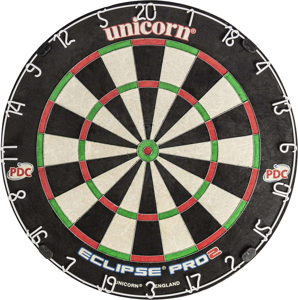 Eclipse Pro Dartscheibe Mit 2 Borsten Und Professionellem Sisal Und High Definition Spider, Professionelle Dartscheibe Für Erwachsene, Ultradünne Draht- Und Klammerfreie Konstruktion